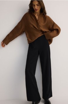 Reserved - Широкі штани - чорний - 4088T-99X