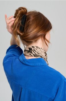 Затискач для волосся - чорний