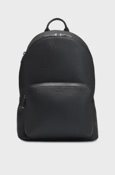 Мужской черный кожаный рюкзак Черный ONESIZE BOSS 50536142;001