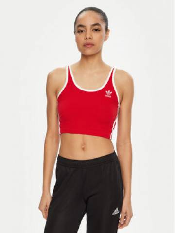 adidas Топ adicolor 3-Stripes JD4615 Червоний Slim Fit adidas Топ adicolor 3-Stripes JD4615 Червоний Slim Fit