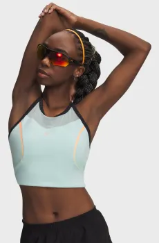 Женский мятный топ UA Velociti Elite Crop Tank-GRN Ментоловый XS Under Armour 6009499-703