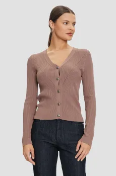 Женский коричневый кардиган Коричневый S Guess W4GR41.Z2U00;G9K6