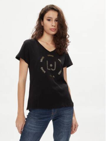 Liu Jo Футболка TA4137 J6040 Чорний Regular Fit Liu Jo Футболка TA4137 J6040 Чорний Regular Fit