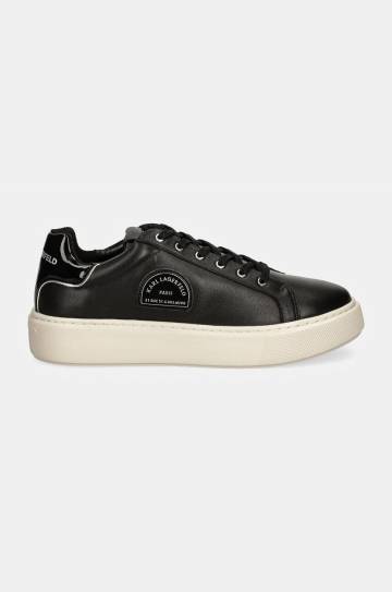 Кожаные кроссовки Karl Lagerfeld MAXI KUP цвет чёрный KL62212 Кожаные кроссовки Karl Lagerfeld MAXI KUP цвет чёрный KL62212