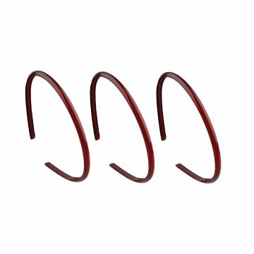 Набор обручей для волос TITANIA Basic, пластик, 3шт, коричневый, 7971