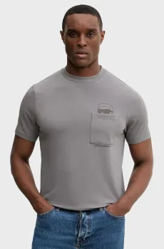 Мужская серая футболка Серый XL Karl Lagerfeld 561221.755047;940