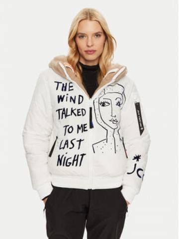 Rossignol Лижна куртка Yety Fleecy Bomber Jkt RLNWJ36 Білий Regular Fit Rossignol Лижна куртка Yety Fleecy Bomber Jkt RLNWJ36 Білий Regular Fit