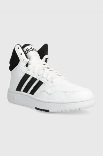 Детские кроссовки adidas Originals HOOPS 3.0 MID K цвет белый Детские кроссовки adidas Originals HOOPS 3.0 MID K цвет белый