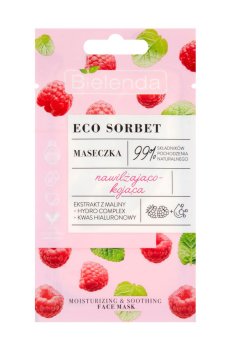 Увлажняющая и успокаивающая маска для лица Bielenda Eco Sorbet Moisturizing & Soothing Face Mask, 8 г