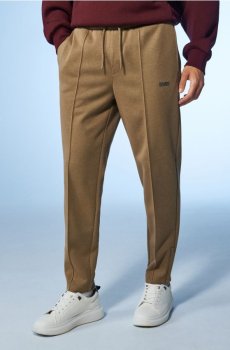 Штани tapered fit - бежевий