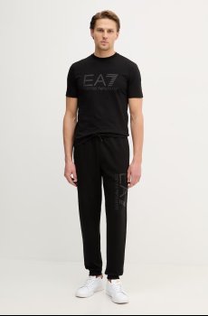 Хлопковая футболка EA7 Emporio Armani