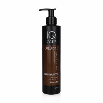 Тонирующая маска для волос IQ code Color Mask Теплый каштановый (Warm Brunette), 250 мл Тонирующая маска для волос IQ code Color Mask Теплый каштановый (Warm Brunette), 250 мл