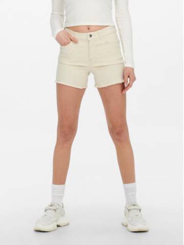 ONLY Джинсові шорти 15196303 Écru Regular Fit ONLY Джинсові шорти 15196303 Écru Regular Fit
