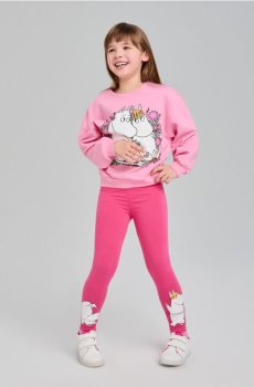 Легінси The Moomins - яскраво-рожевий