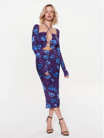Versace Jeans Couture Повсякденна сукня 74HAO922 Фіолетовий Regular Fit Versace Jeans Couture Повсякденна сукня 74HAO922 Фіолетовий Regular Fit