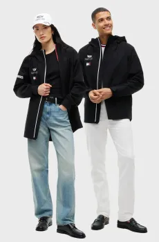 Черная ветровка TH x Cadillac Formula 1® Team (унисекс) Черный XL Tommy Hilfiger MN0MN00149