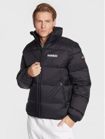 Napapijri Пуховик A-Suomi NP0A4GJF Чорний Regular Fit Napapijri Пуховик A-Suomi NP0A4GJF Чорний Regular Fit