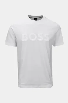 Мужская белая футболка Белый 2XL BOSS 11347