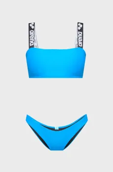 Женский синий купальник ELASTIC SOLID BIKINI BANDEAU Синий XS Arena 007086-800