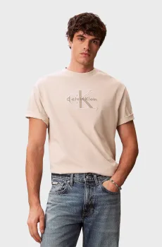 Мужская бежевая футболка SS 16S ELEVATED Бежевый XL Calvin Klein Jeans LV04RF819G