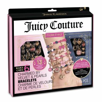 Набір для створення шарм-браслетів Make it Real Juicy Couture Браслети прикрашені оксамитами та перлинами (MR4417) Набір для створення шарм-браслетів Make it Real Juicy Couture Браслети прикрашені оксамитами та перлинами (MR4417)