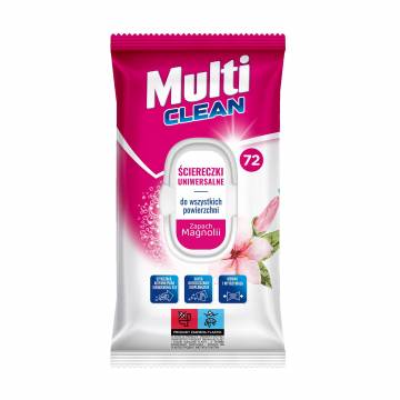 Универсальные влажные салфетки для уборки Luba Multi Clean Magnolia с клапаном, 72 шт Универсальные влажные салфетки для уборки Luba Multi Clean Magnolia с клапаном, 72 шт