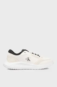 Мужские белые кожаные кроссовки EVA RUNNER LOW MG WMM Белый 42 Calvin Klein YM0YM01145
