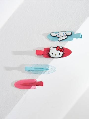 Шпильки для волосся, 4 шт. Hello Kitty - різнобарвний Шпильки для волосся, 4 шт. Hello Kitty - різнобарвний