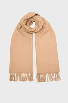 Женский бежевый шерстяной шарф WOOL WOVEN SCARF Бежевый ONESIZE Gant 4920203