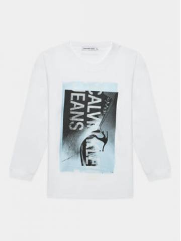 Calvin Klein Jeans Блузка Photograph IB0IB01987 Білий Loose Fit Calvin Klein Jeans Блузка Photograph IB0IB01987 Білий Loose Fit