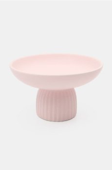 Декоративна таця на ніжці - рожевий