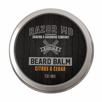 Мужской бальзам для бороды Razor MD Beard Balm Цитрус и кедр, 60 г Мужской бальзам для бороды Razor MD Beard Balm Цитрус и кедр, 60 г