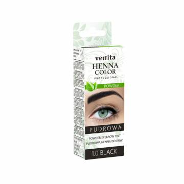 Хна для бровей Venita Professional Henna Color Powder Eyebrow Tint 1.0 Black, 4 г Хна для бровей Venita Professional Henna Color Powder Eyebrow Tint 1.0 Black, 4 г