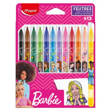 Фломастери Maped Barbie 12 кольорів (MP.845418)