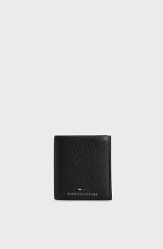 Мужской черный кожаный кошелек TH PREMIUM TRIFOLD Черный ONESIZE Tommy Hilfiger AM0AM12756
