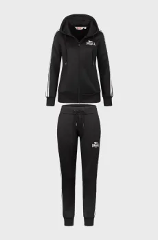 Женский черный спортивный костюм (худи, брюки) BROMLEY Черный S Lonsdale 117326