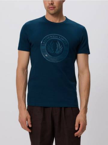 Reserved - Футболка slim fit з принтом - антрацитовий - 729EF-86X Reserved - Футболка slim fit з принтом - антрацитовий - 729EF-86X