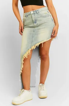 Женская голубая джинсовая юбка Голубой 36 Tally Weijl SSKDEMAWI