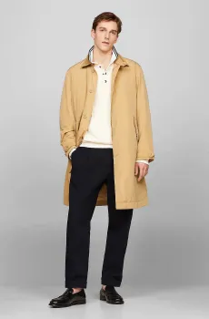 Мужской бежевый плащ 2в1 Бежевый XL Tommy Hilfiger MW0MW33949