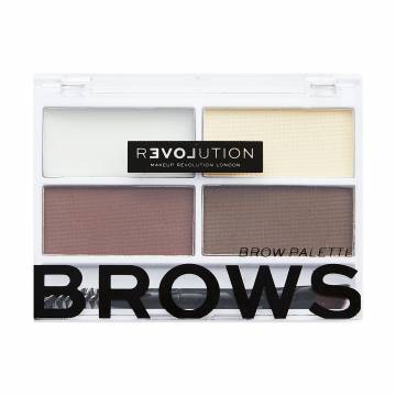 Палетка для бровей Relove by Revolution Colour Cult Brow Palette, Dark, 3.2 г Палетка для бровей Relove by Revolution Colour Cult Brow Palette, Dark, 3.2 г
