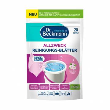Растворимая салфетка для уборки Dr. Beckmann Magic Leaves Весенняя свежесть, 20 шт Растворимая салфетка для уборки Dr. Beckmann Magic Leaves Весенняя свежесть, 20 шт