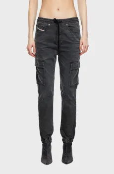 Женские черные джинсы 2051 D-URSY JOGG Sweat jeans Черный 25 Diesel A11869 09J75