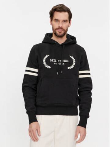 Tommy Hilfiger Світшот Laurel MW0MW33648 Чорний Regular Fit Tommy Hilfiger Світшот Laurel MW0MW33648 Чорний Regular Fit