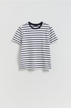 Reserved - Футболка з мерсеризованої бавовни - темно-синій - 2292T-59P