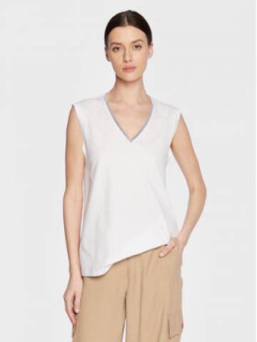 Fabiana Filippi Топ JED273W138 Білий Regular Fit Fabiana Filippi Топ JED273W138 Білий Regular Fit