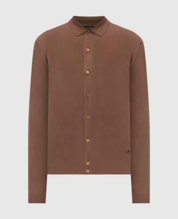 Кардиган из шерсти с монограммой логотипа