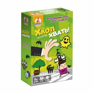 Настольная развлекательная игра Vladi Toys Хлоп! Хват!, 11.5*4*18.5 см, от 6 лет, 54 фишки (VT8077-05) Настольная развлекательная игра Vladi Toys Хлоп! Хват!, 11.5*4*18.5 см, от 6 лет, 54 фишки (VT8077-05)