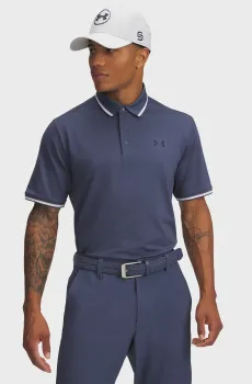 Мужское темно-синее поло UA Playoff 3.0 Rib Polo Синий XL Under Armour 1388156-044