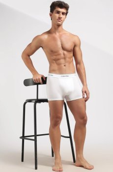Calvin Klein Underwear Pack of 3 Cotton Assorted Solid Trunks