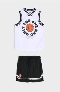 Комплект із футболки з шортами Active - різнобарвний